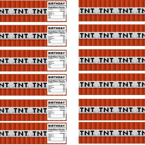 Custom Designed Birthday Party Water Bottle Labels, Gaming Theme Decorations - Picture 4 of 4